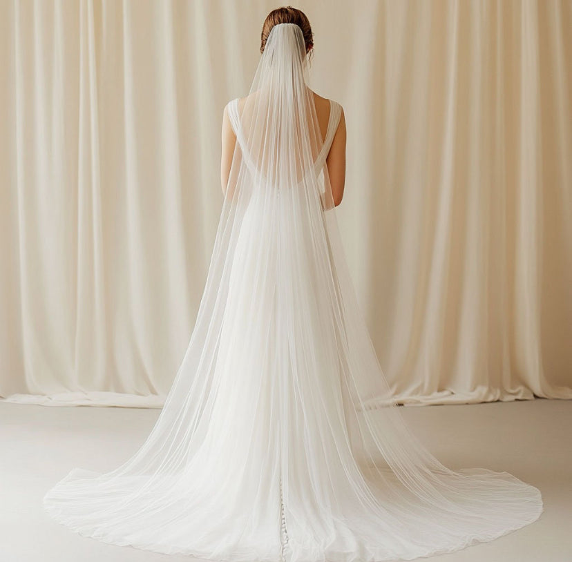 BRIDE Schleier CLEAN - 2 Layer - MIAVI COUTURE