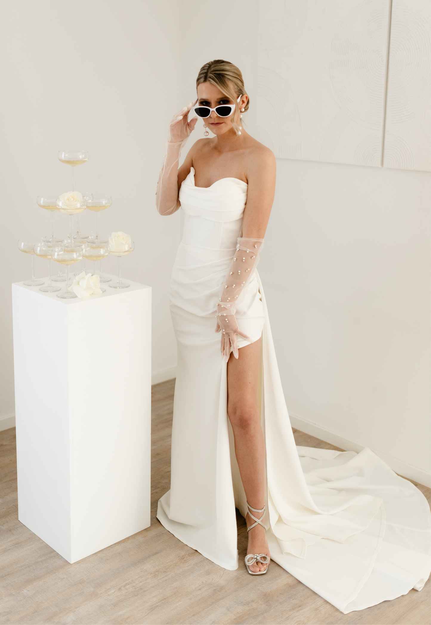 BRIDE Pearl Tüll Ärmel - MIAVI COUTURE