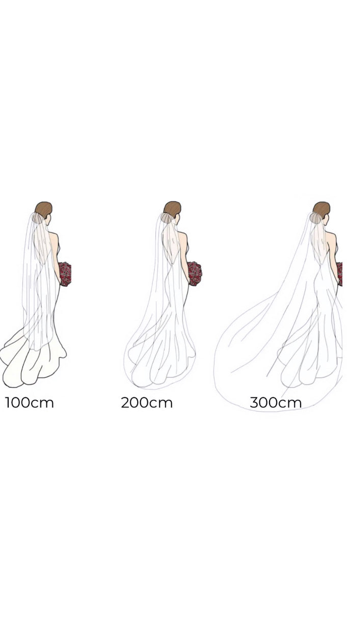 BRIDE Schleier CLEAN - 2 Layer - MIAVI COUTURE