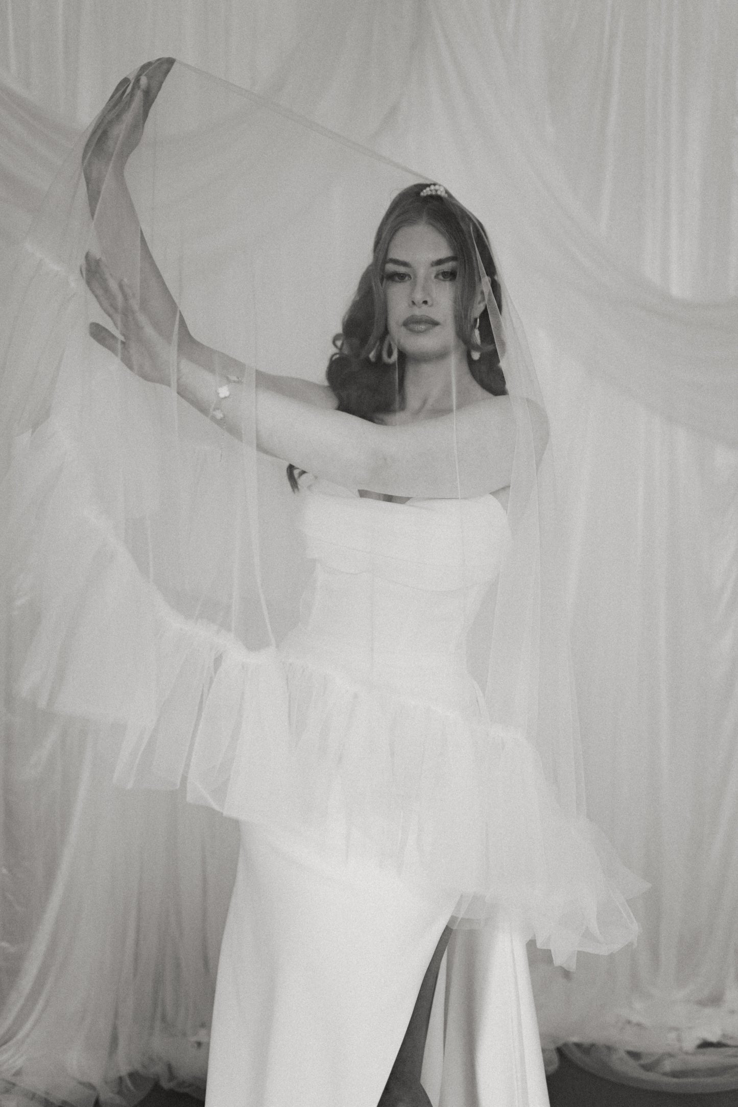 BRIDE Schleier CATHEDRAL - MIAVI COUTURE