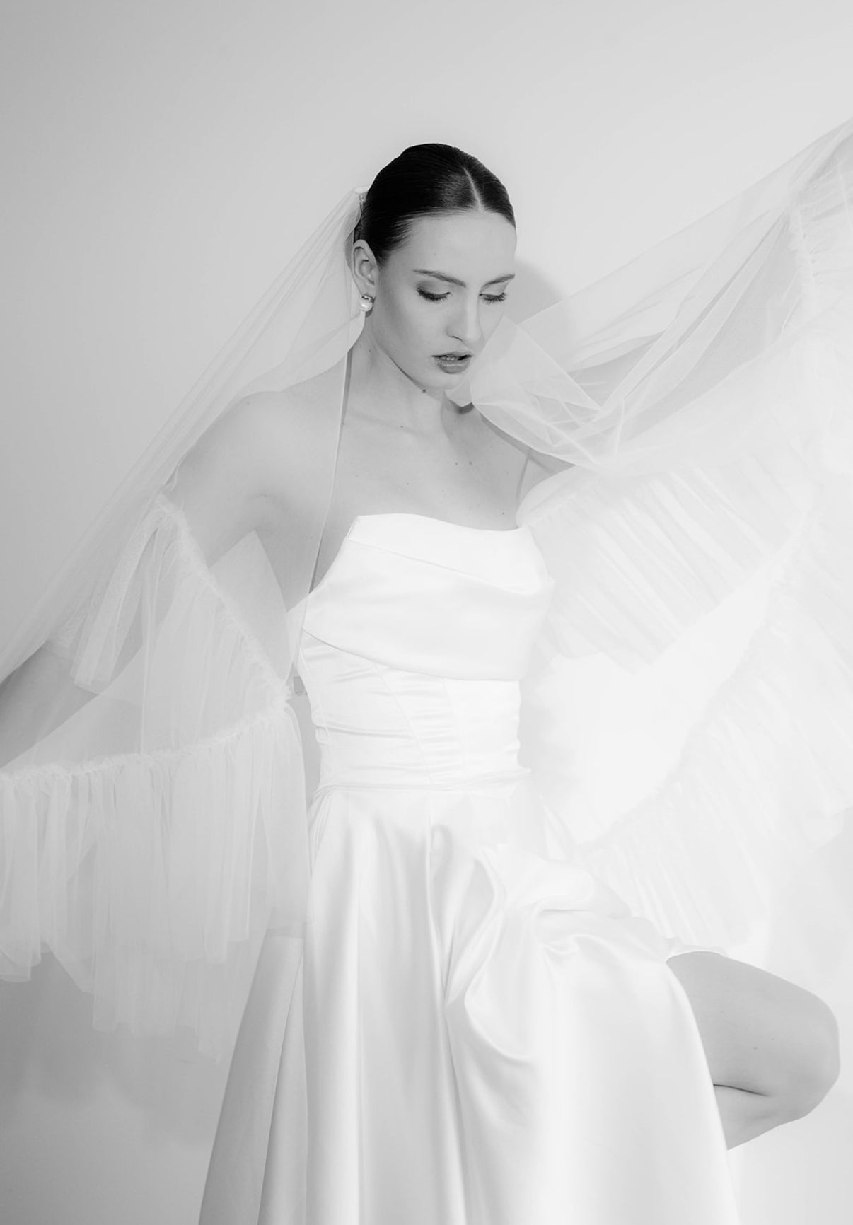 BRIDE Schleier CATHEDRAL - MIAVI COUTURE
