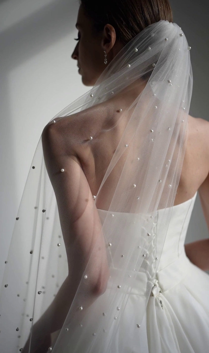 BRIDE Schleier PEARL - MIAVI COUTURE