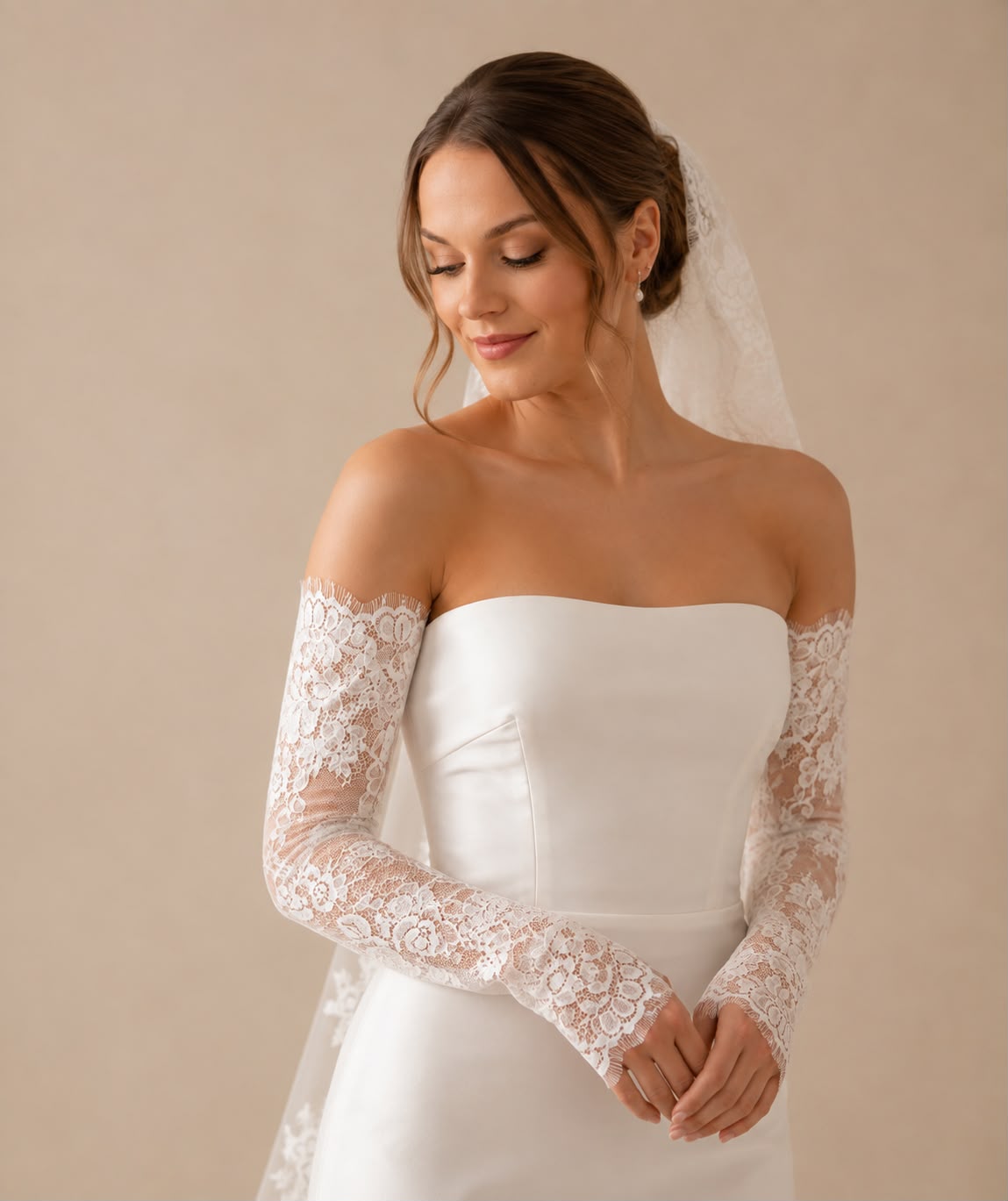 BRIDE Lace Sleeves SALOME - MIAVI COUTURE