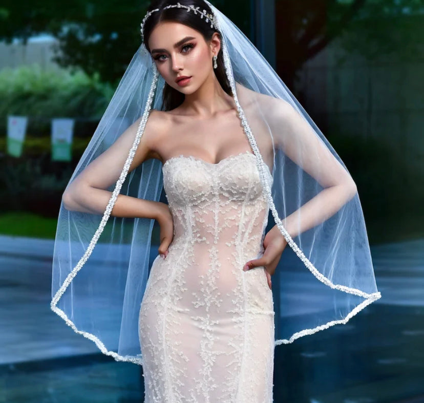 BRIDE Schleier PEARL - MIAVI COUTURE