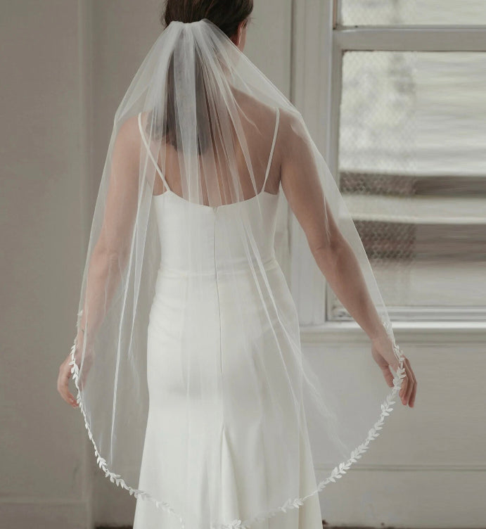 BRIDE Schleier LEAVES - MIAVI COUTURE