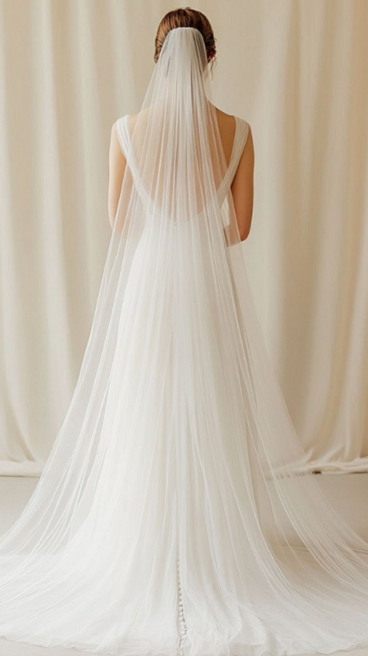 BRIDE Schleier CLEAN - 2 Layer - MIAVI COUTURE
