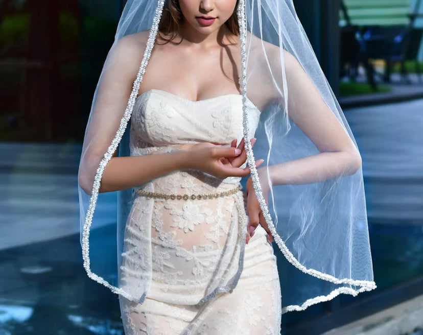 BRIDE Schleier PEARL - MIAVI COUTURE