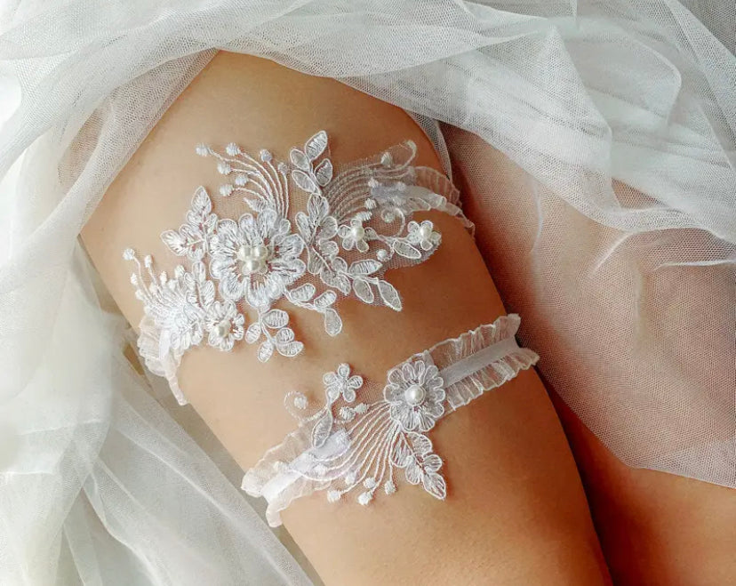 BRIDE Strumpfband PEARL MIAVI COUTURE