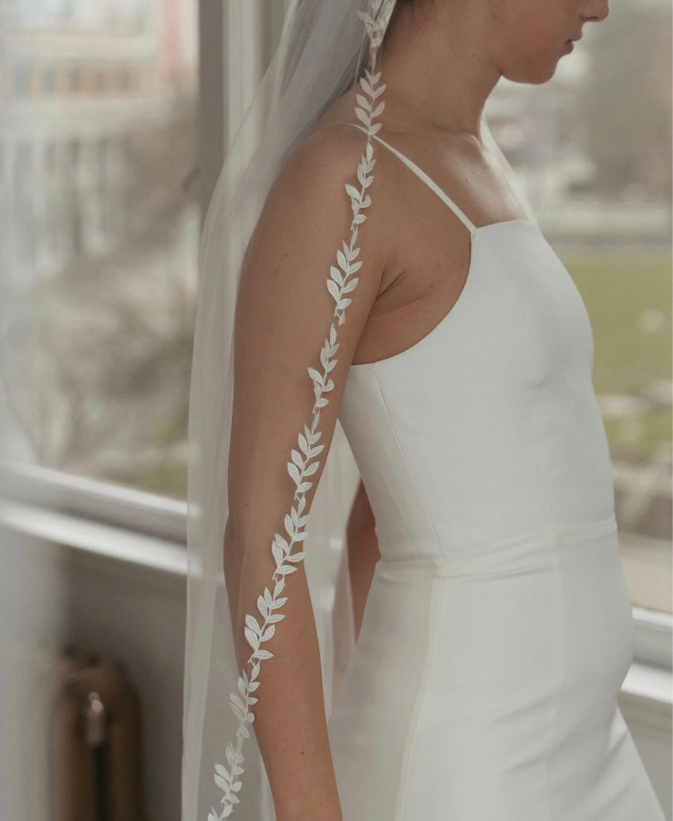 BRIDE Schleier LEAVES - MIAVI COUTURE