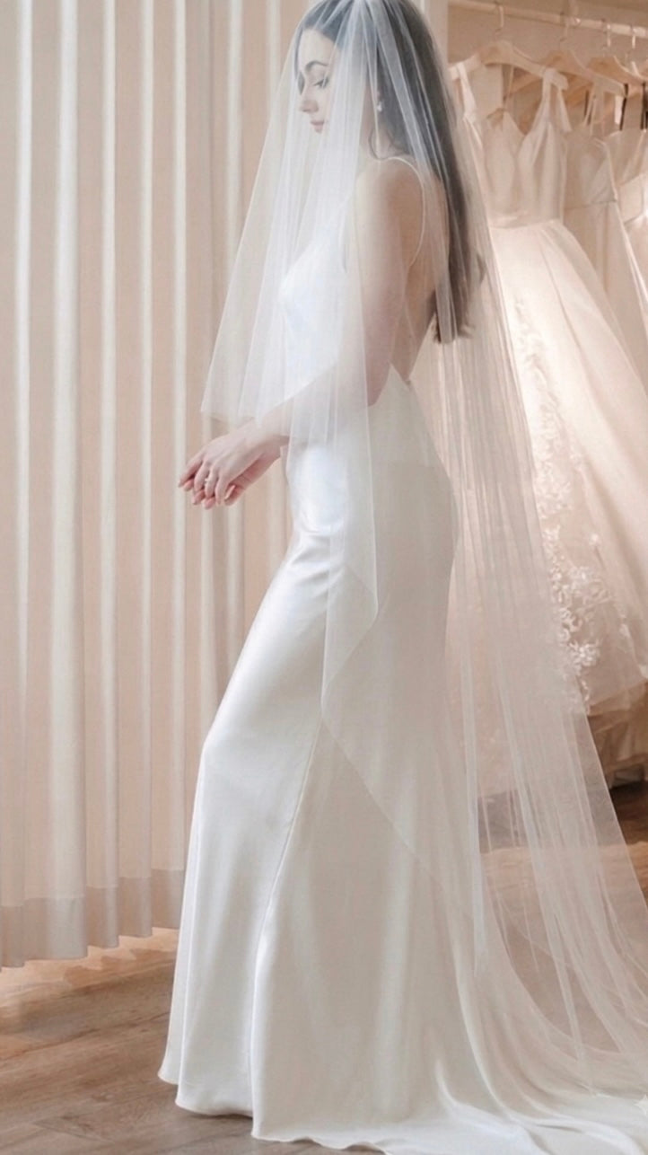 BRIDE Schleier CLEAN - 2stufig- MIAVI COUTURE