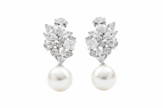 Ohrringe PEARLA CLEAR  925er Silber- MIAVI COUTURE