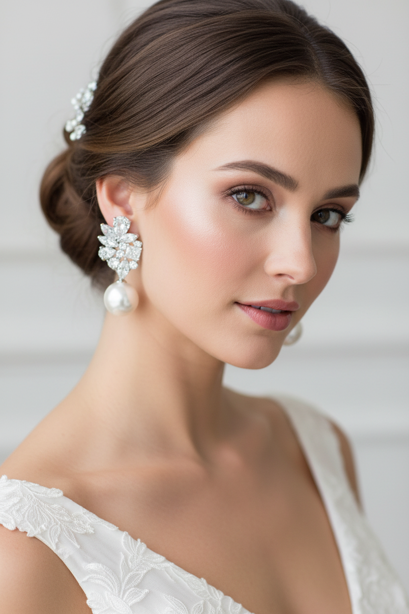 Ohrringe PEARLA CLEAR  925er Silber- MIAVI COUTURE
