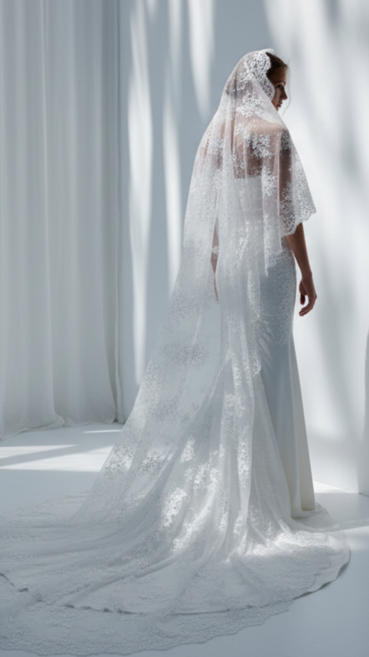 BRIDE Schleier LACE - MIAVI COUTURE